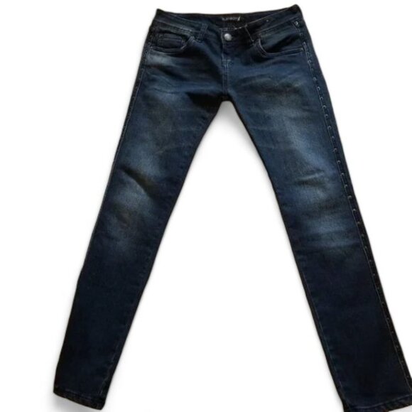 Playboy Distressed Side Rivet  Skinny Jeans  Size 7/8 - Picture 2 of 13